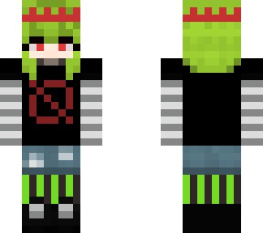 alt/emo green girl