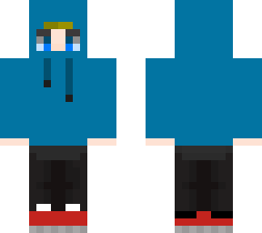 blond boy with closed up hoodie