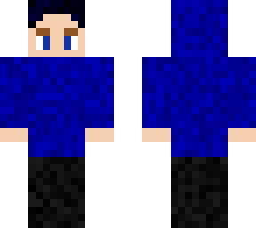 blue hoodie