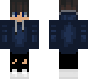 blue hoodie guy with no hat