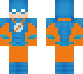 blue/orange flash
