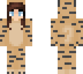 brunette girl in tiger onesie