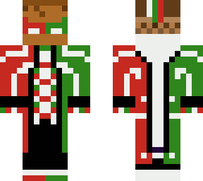 christmas jacket and mask