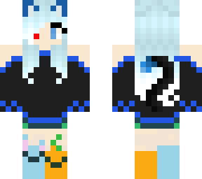 cool blue girl