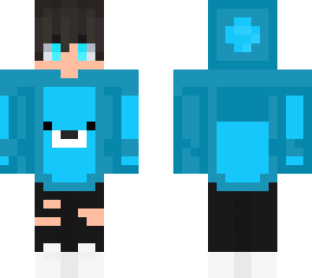 cyan hoodie boy