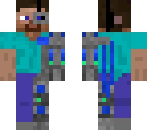 cyborg steve (blue/green)