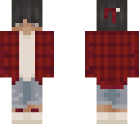 flannel eboy (i used a hair and bandana template)