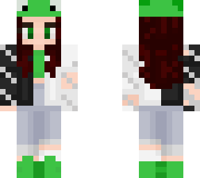 frog girl with red hair!
