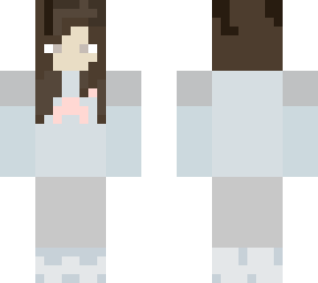 girl skin with hoodie