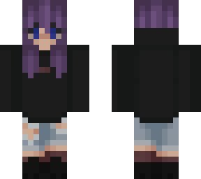 just a girl with purple hair