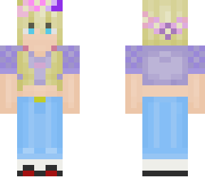 lilac girl w/flower crown