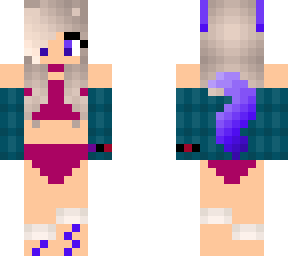 my skin by rosebunnygamer (edited) bathing suit red