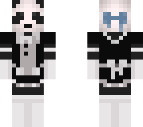 panda maid w/ bow