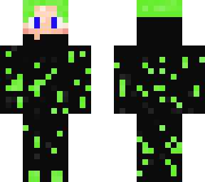 paxe gamer skin 4/ black-green neon guy
