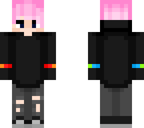pink and rainbow