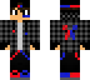 red and blue boy with cap