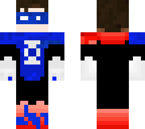 red super hero/almost finish out view/