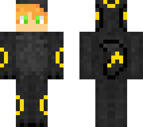redhead in an umbreon suit