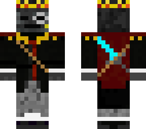 wither king with sword and monacle