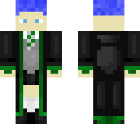 a slytherin boy in slytherin robes