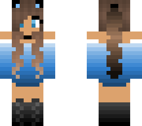 azure blue girl