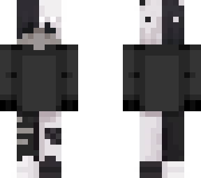 black and white
