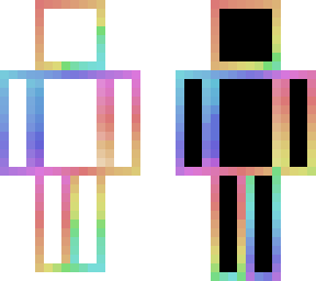 black white rainbow