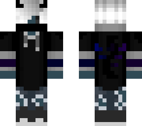 blue and purple demon boy