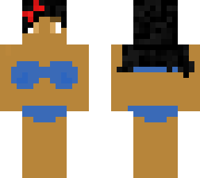 blue bikini