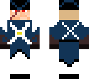 blue coat.