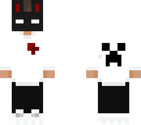 White Rabbit Mask Name Mc boy White Bunny mask v2 | Minecraft Skin