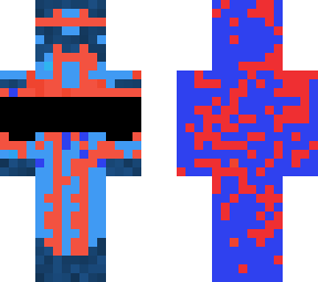 curupt red and blue skin