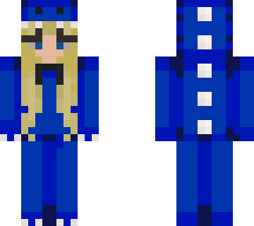 cute kawii blue dinosaur girl!