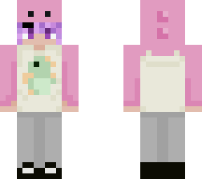 dino skin pink (bed) with queer flag
