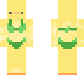 duck bikini green