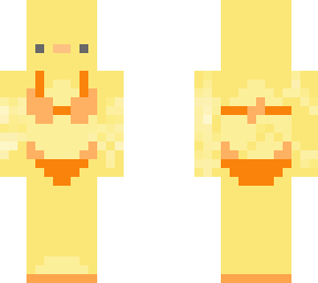 duck bikini orange