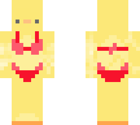 duck bikini red