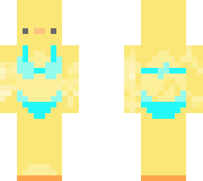 duck bikini teal
