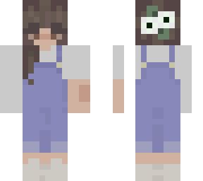 generic girl in overalls