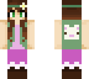 girl with flower headband and llama jacket :)