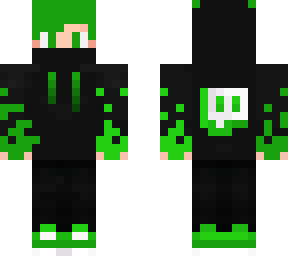 green twitch streamer