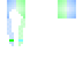 half blue-half green hair base