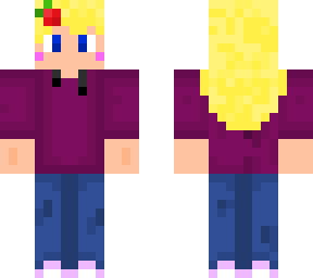 hoodied blonde girl