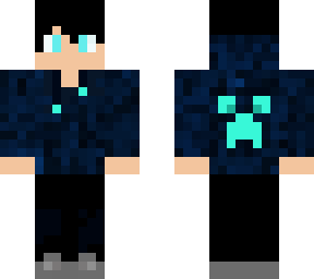 human with creeper hoodie