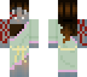 jiao - mint/blush robe (casual)