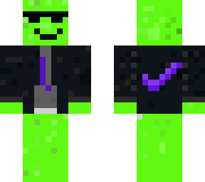 my brand new skin pickle with jacket and nike symbol and glasses