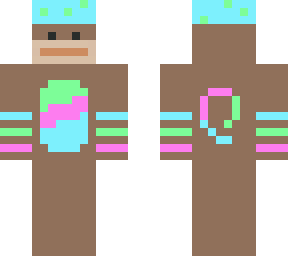 neon party monkey skin