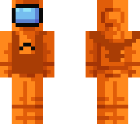 orange crewmate and mini crewmate
