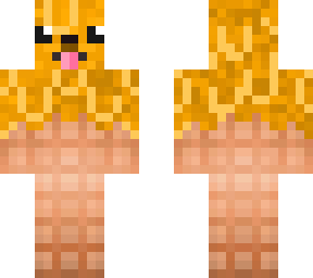 orange ice cream dog