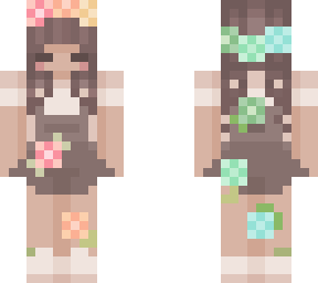 overall dress with flowers :) | ib: coastaxsoda <3